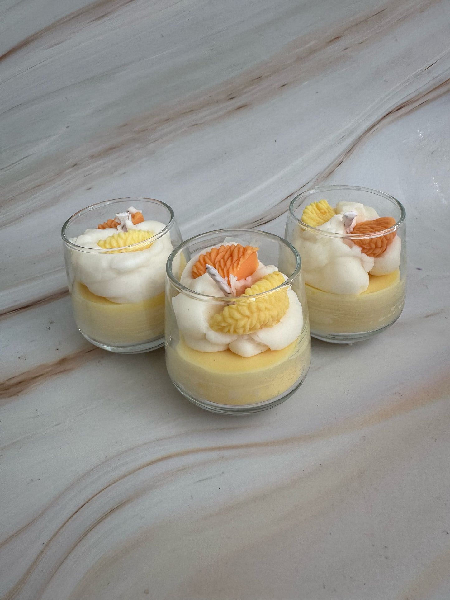 Vela aromática Mini Postre "Amanecer tropical"