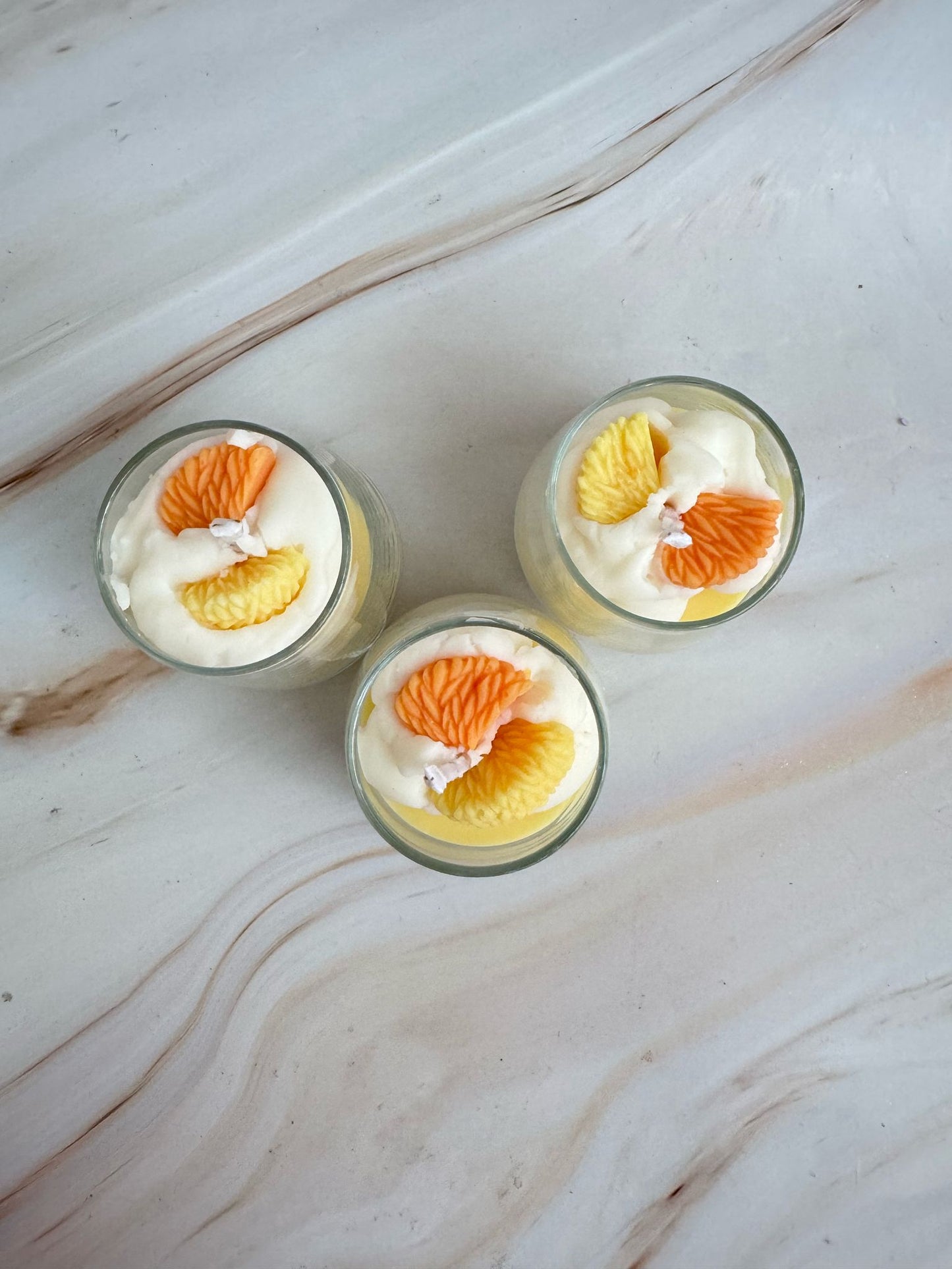 Vela aromática Mini Postre "Amanecer tropical"
