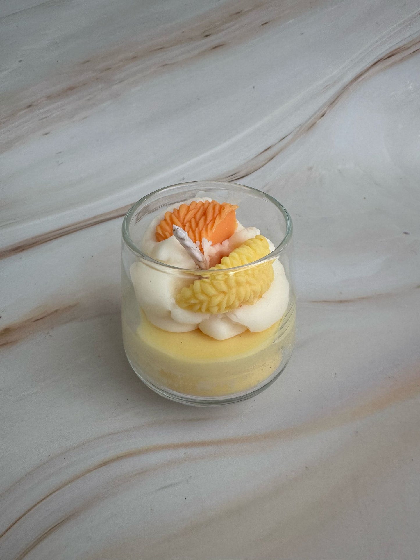 Vela aromática Mini Postre "Amanecer tropical"