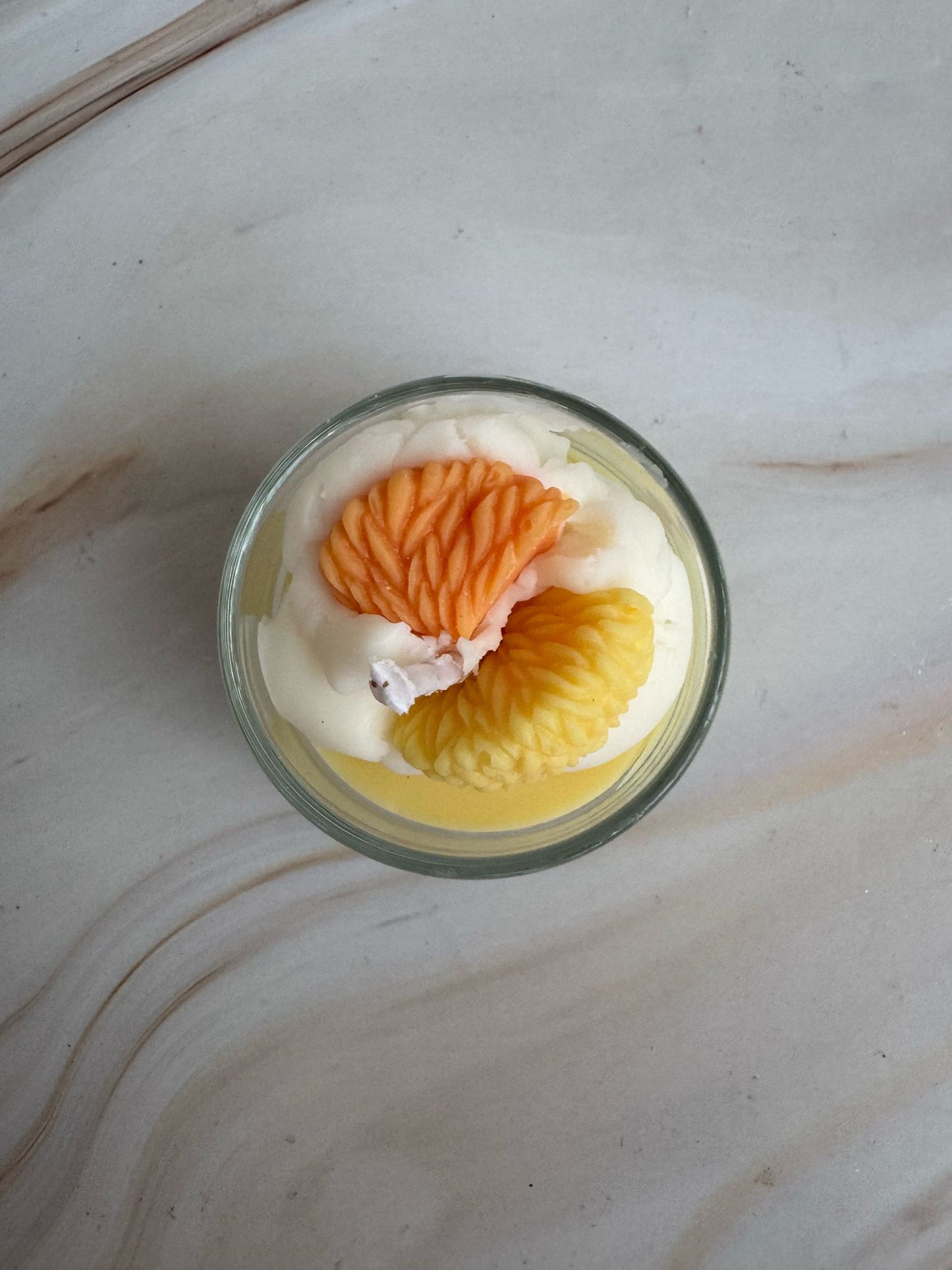 Vela aromática Mini Postre "Amanecer tropical"