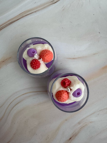 Vela aromática Mini Postre "Frutos rojos"