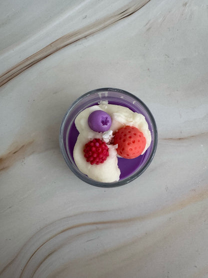 Vela aromática Mini Postre "Frutos rojos"