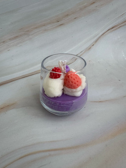 Vela aromática Mini Postre "Frutos rojos"